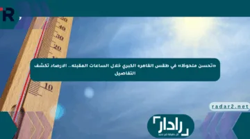 «تحسن ملحوظ» في طقس القاهرة الكبرى خلال الساعات المقبلة.. الأرصاد تكشف التفاصيل